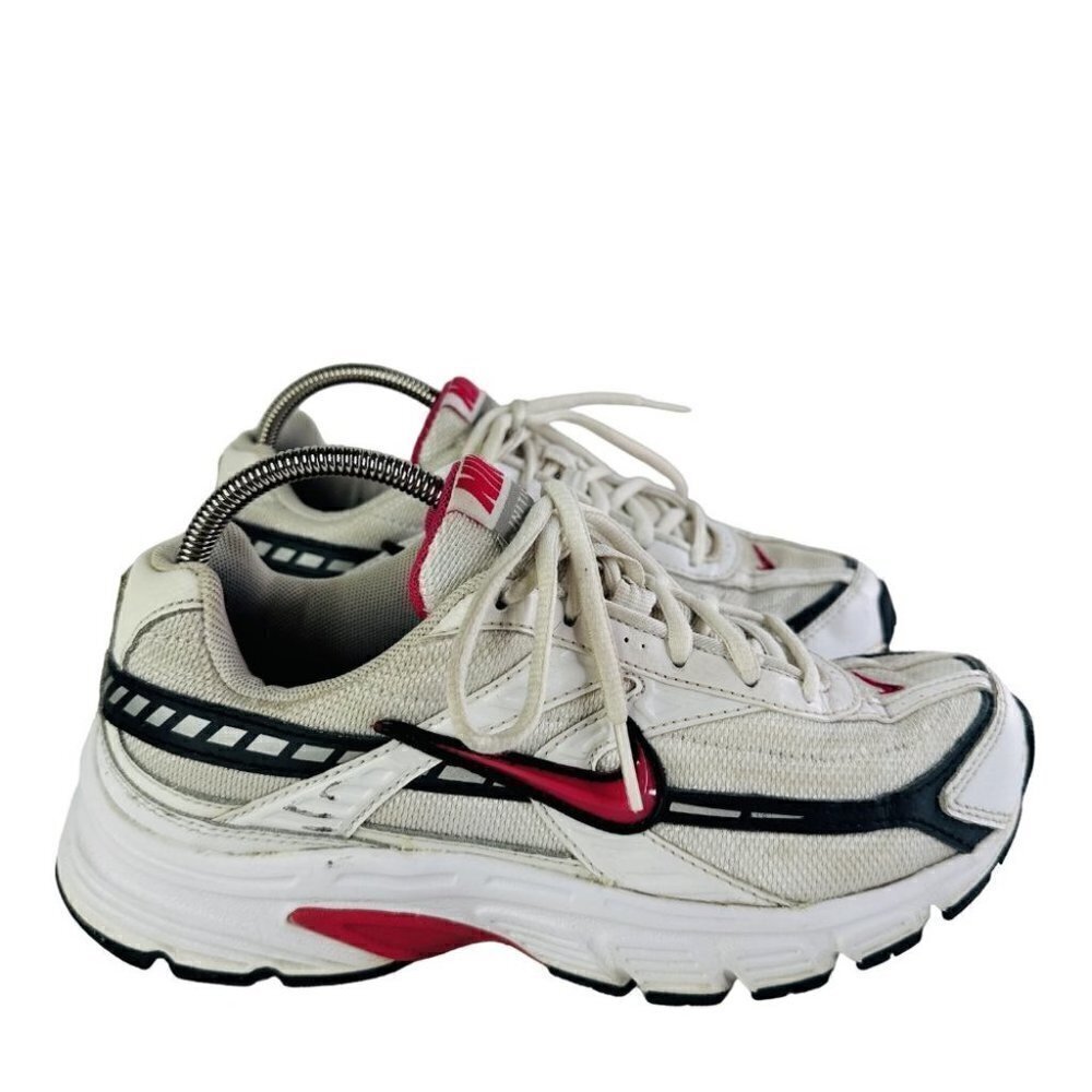 Nike Womens Initiator 394053-160 White Lace Up Athletic Running Shoes Sz US 6.5